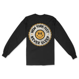 New York Longsleeve in Black - back view