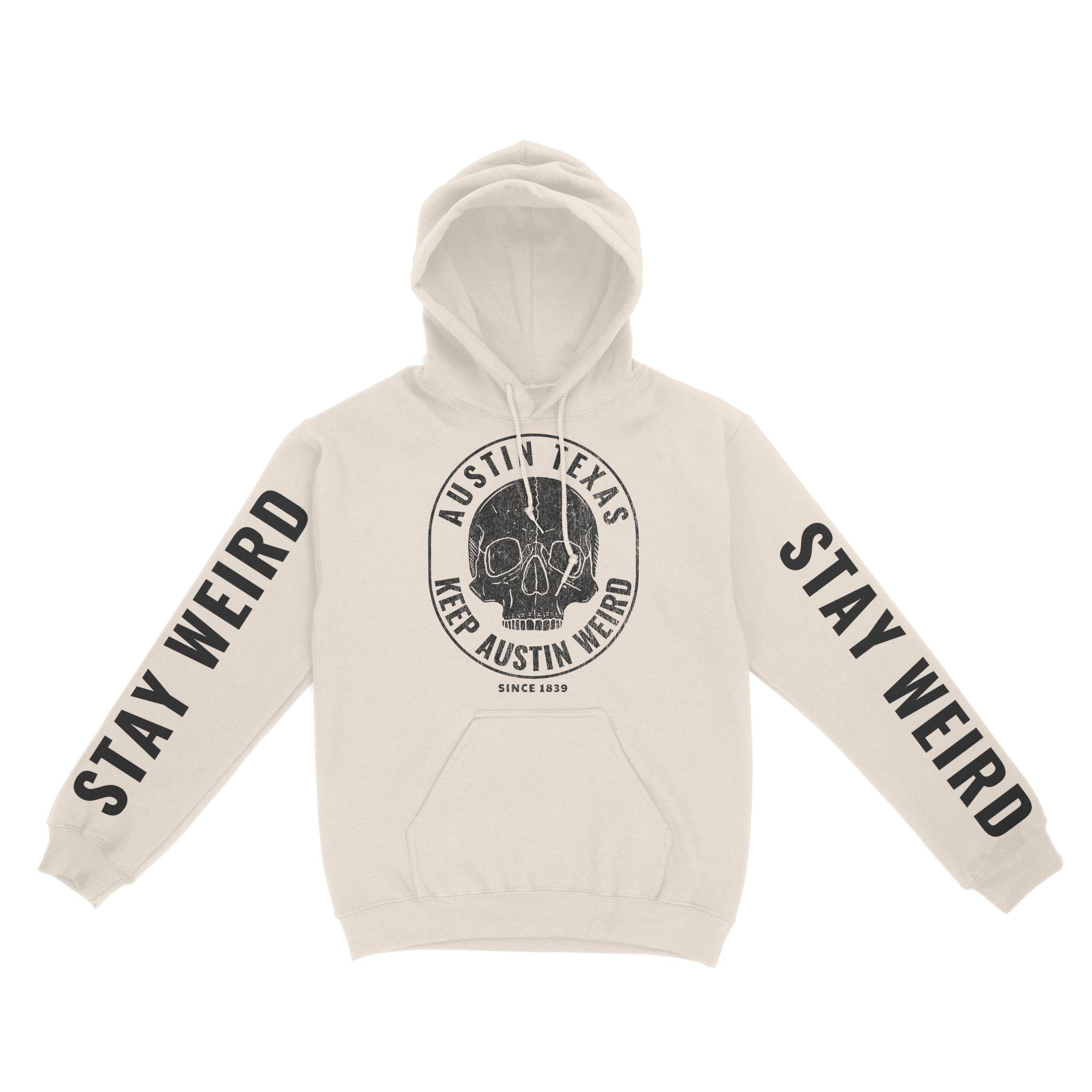 Austin Hoodie in Natural - front-sleeves view