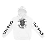 Austin Hoodie in White - front-sleeves view