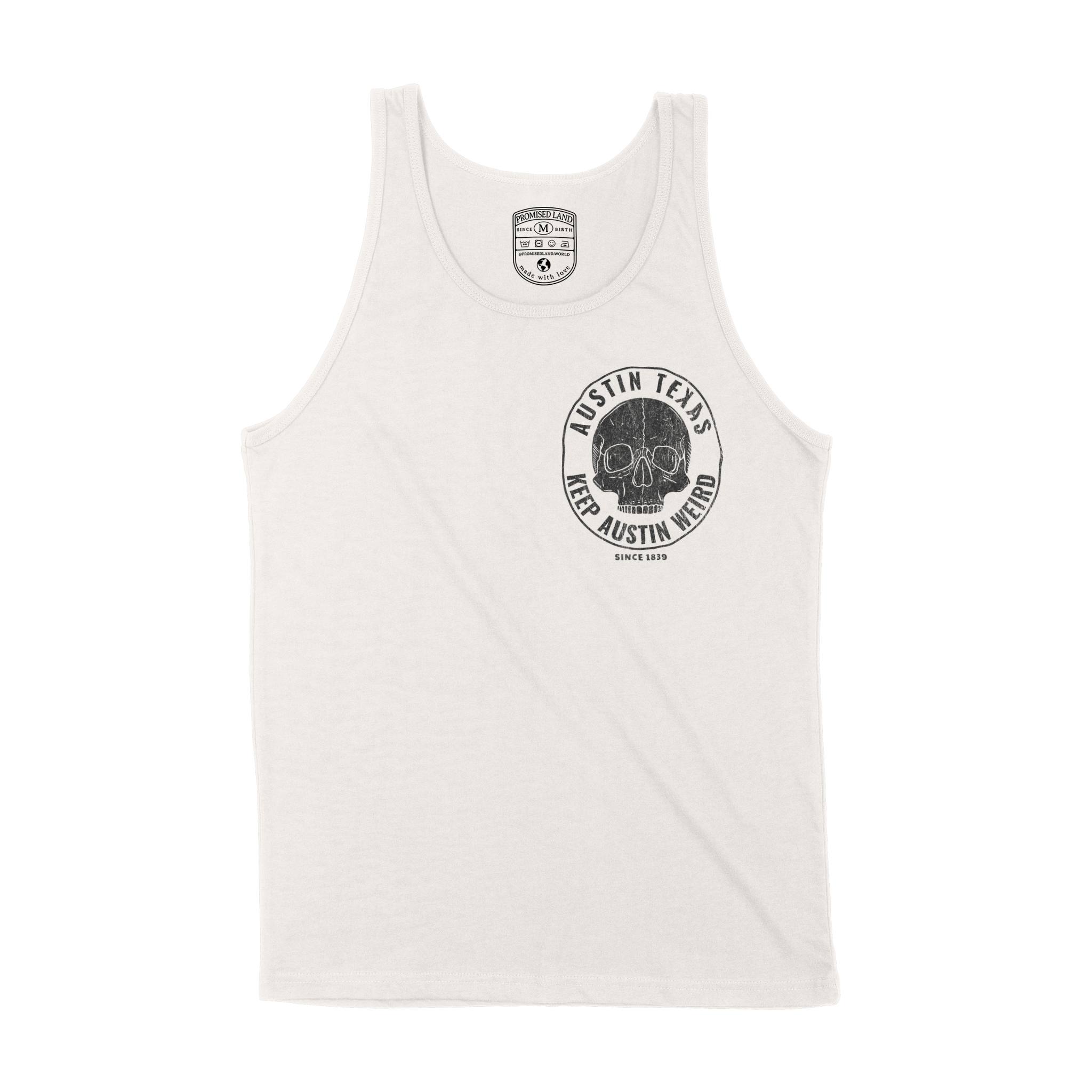 Austin Skull Crusher Tank Top in Vintage - front view