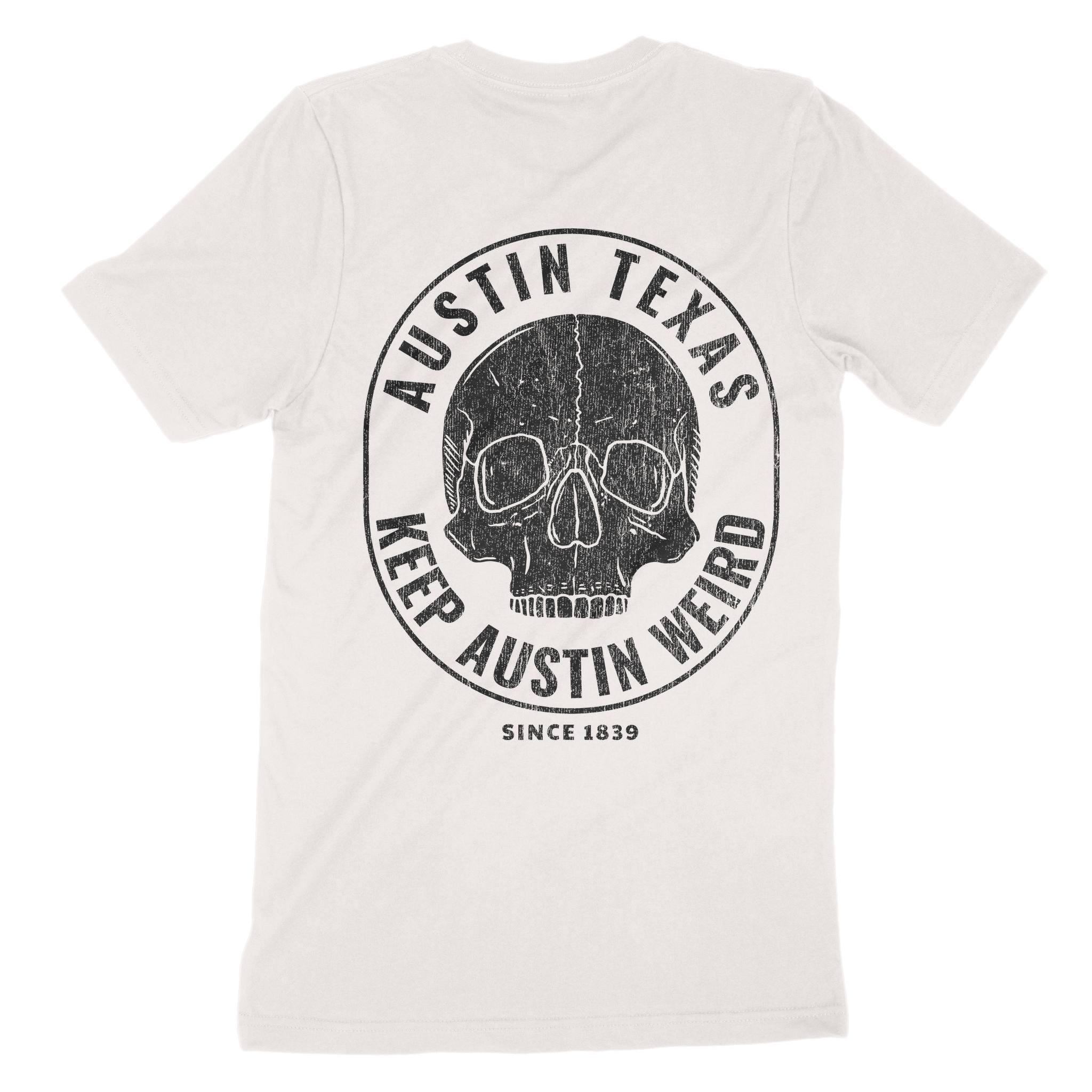 Austin Skull Crusher T-Shirt in Vintage - back view