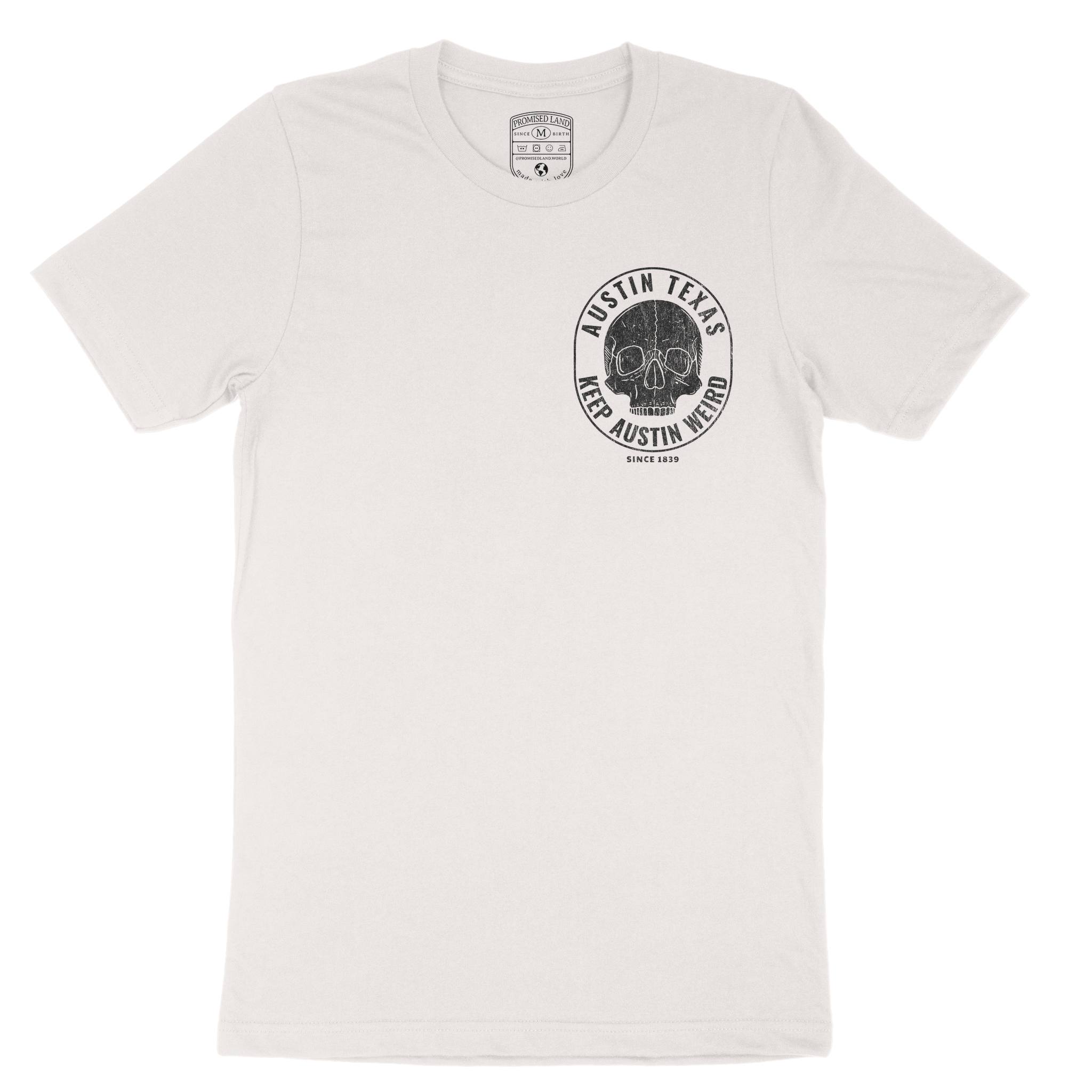 Austin Skull Crusher T-Shirt in Vintage - front view
