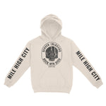 Denver Hoodie in Natural - front-sleeves view
