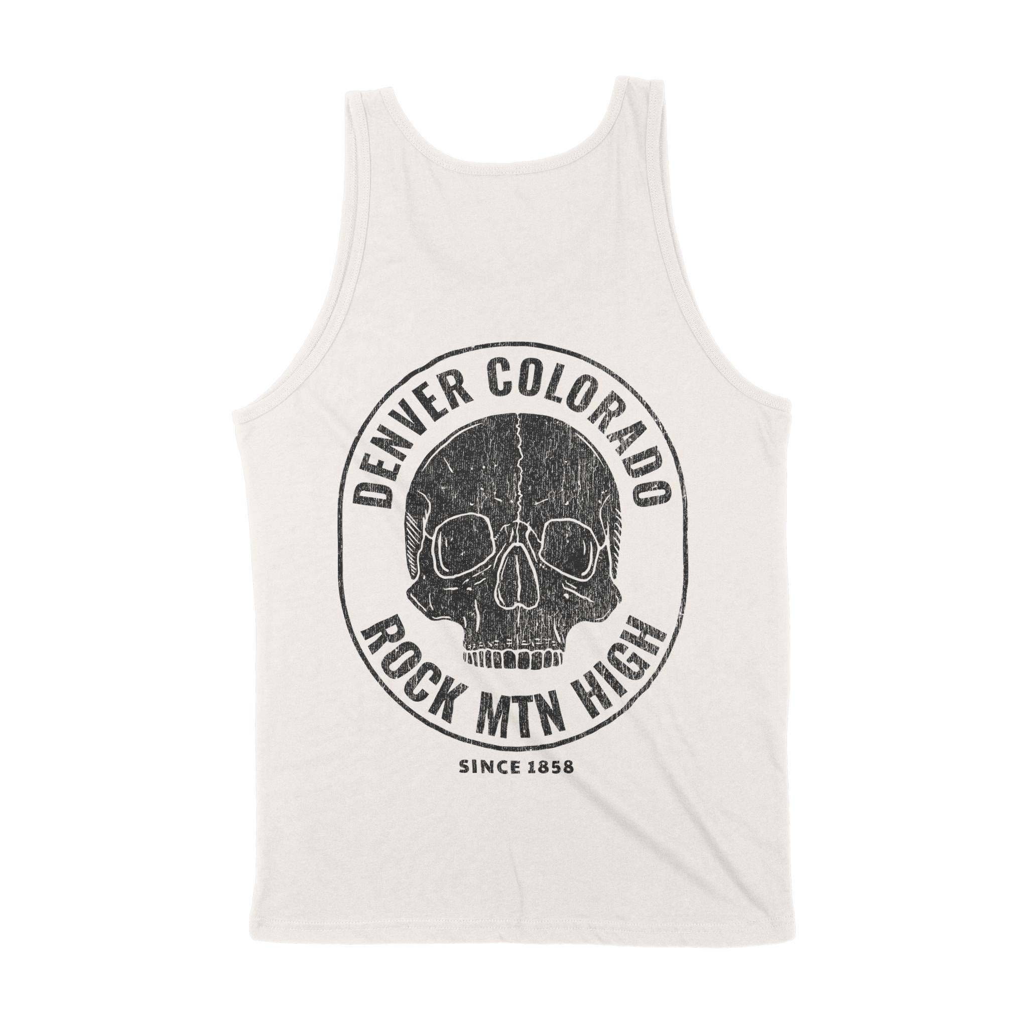 Denver Skull Crusher Tank Top in Vintage - back view