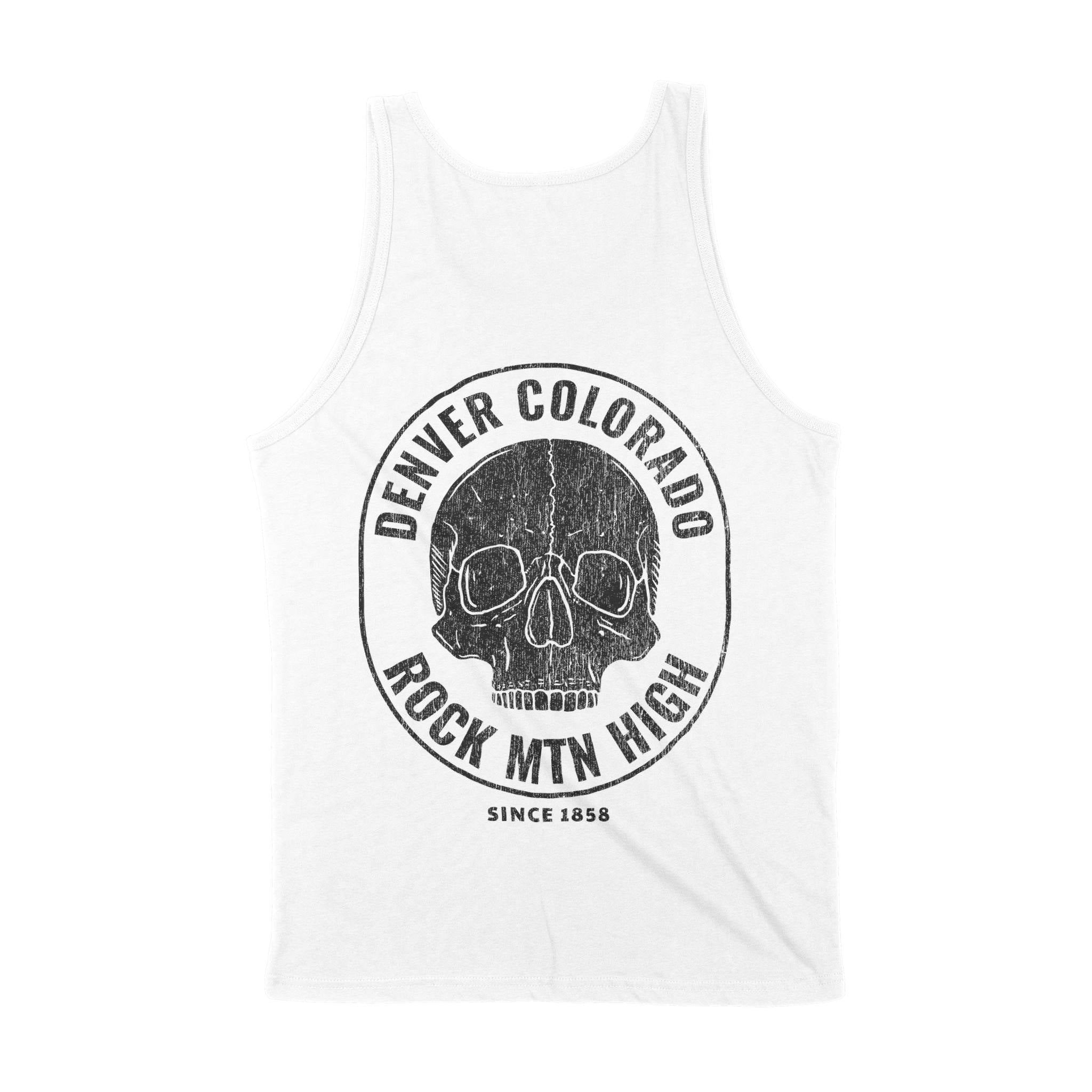 Denver Tank Top in White - back view