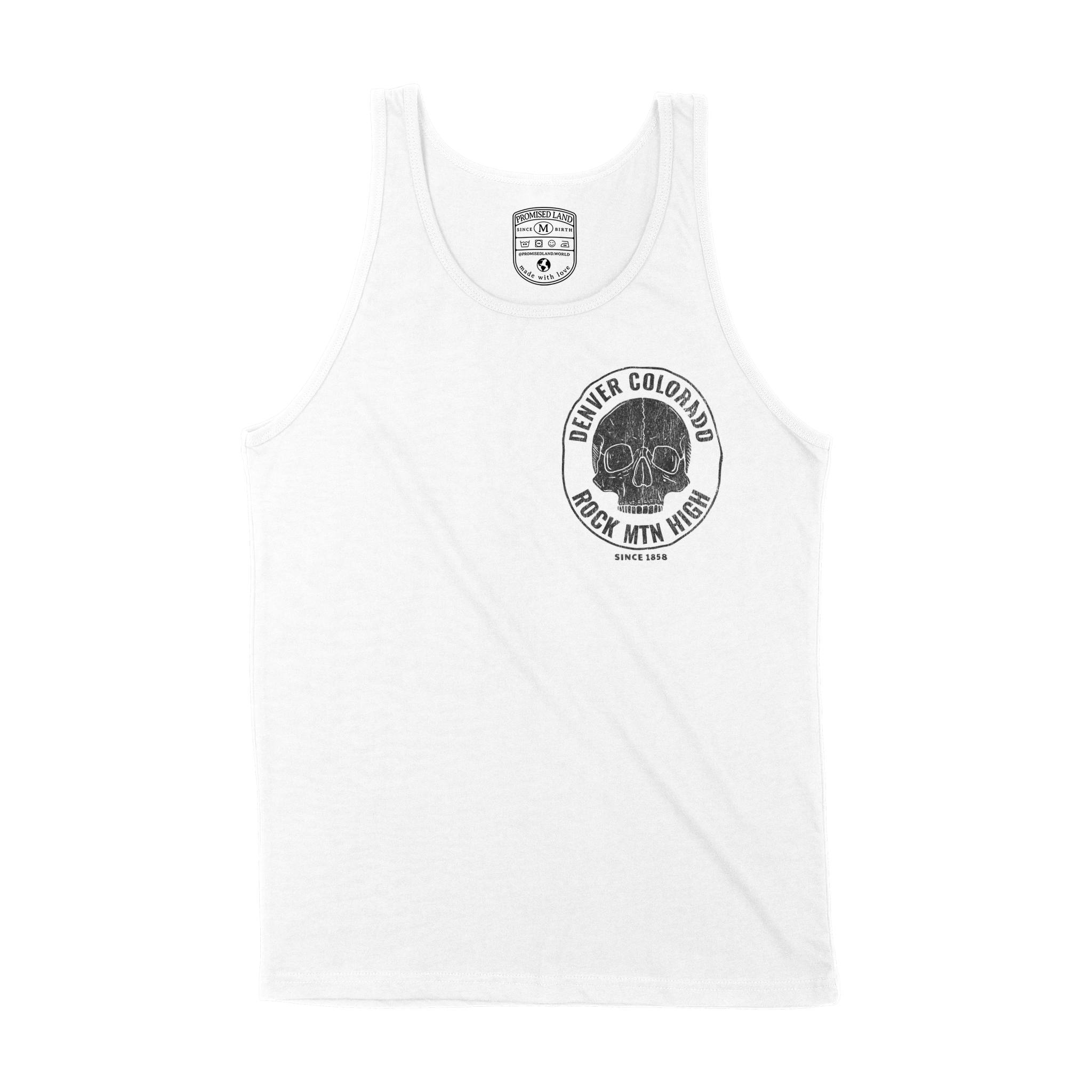 Denver Tank Top in White - front view