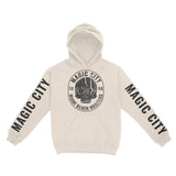 Miami Hoodie in Natural - front-sleeves view