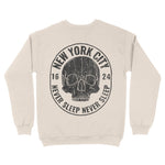 New York Crewneck in Natural - back view