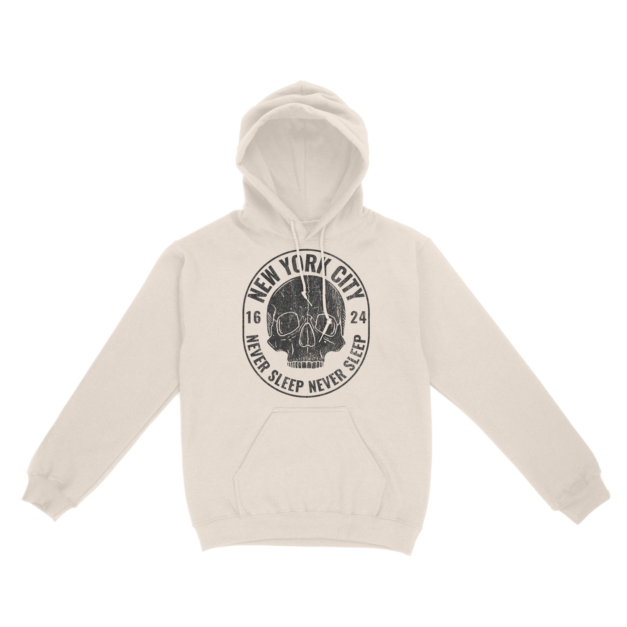 New York Hoodie in Natural - front view