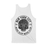 New York Skull Crusher Tank Top White back