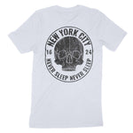 New York Skull Crusher T-Shirt Light_Blue back