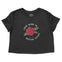Austin Cropped Tee in Black - front view