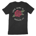 Denver Love Wins T-Shirt Black back