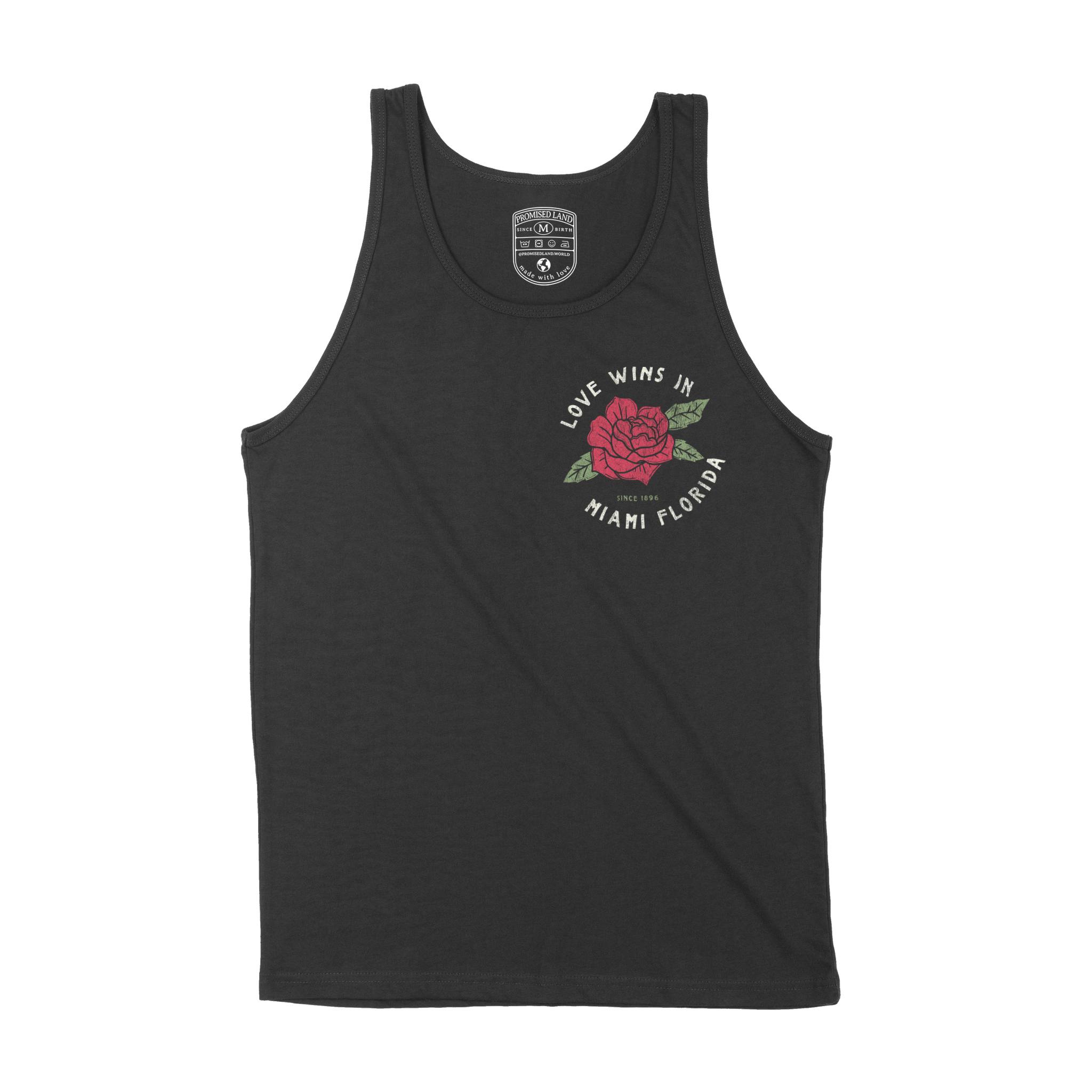 Miami Tank Top in Black - front view