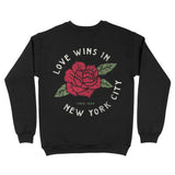 New York Love Wins Crewneck Black back
