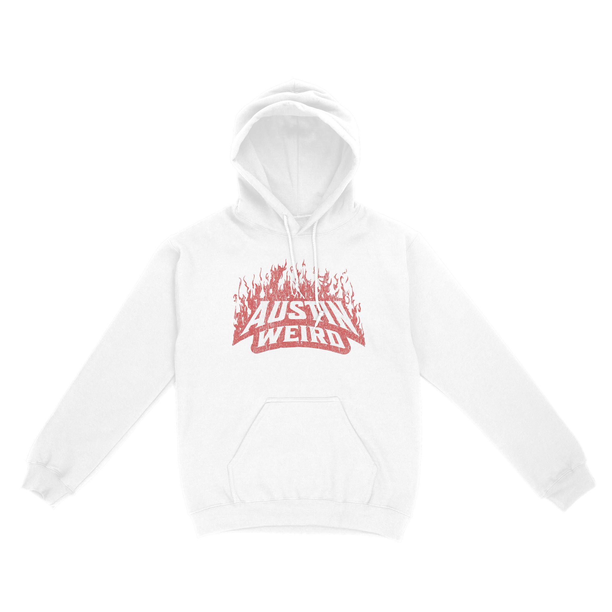 Austin Hoodie in White - front view