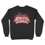 Denver Crewneck in Black - back view