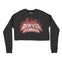 Denver Cropped Crew in Black - front view