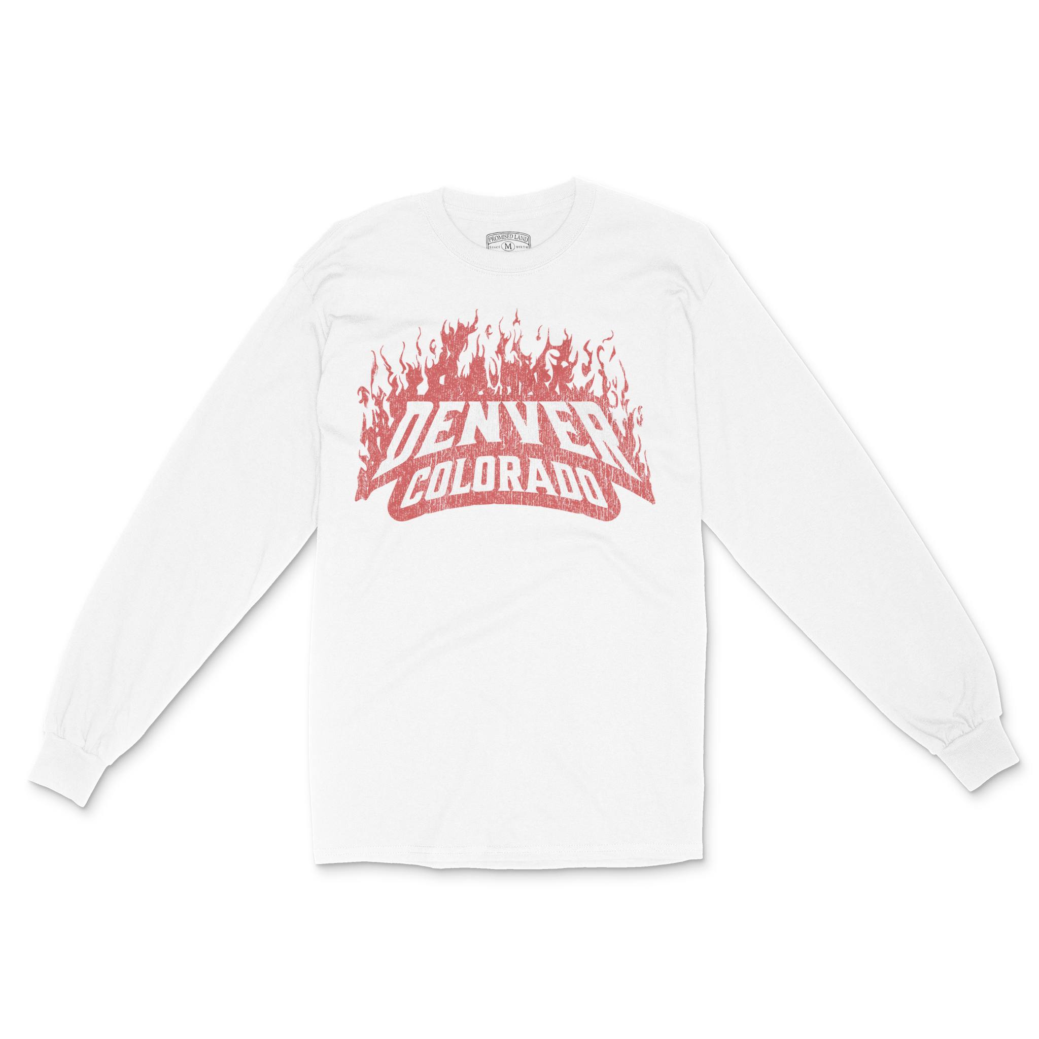 Denver Longsleeve in White - front view