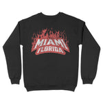 Miami Crewneck in Black - back view