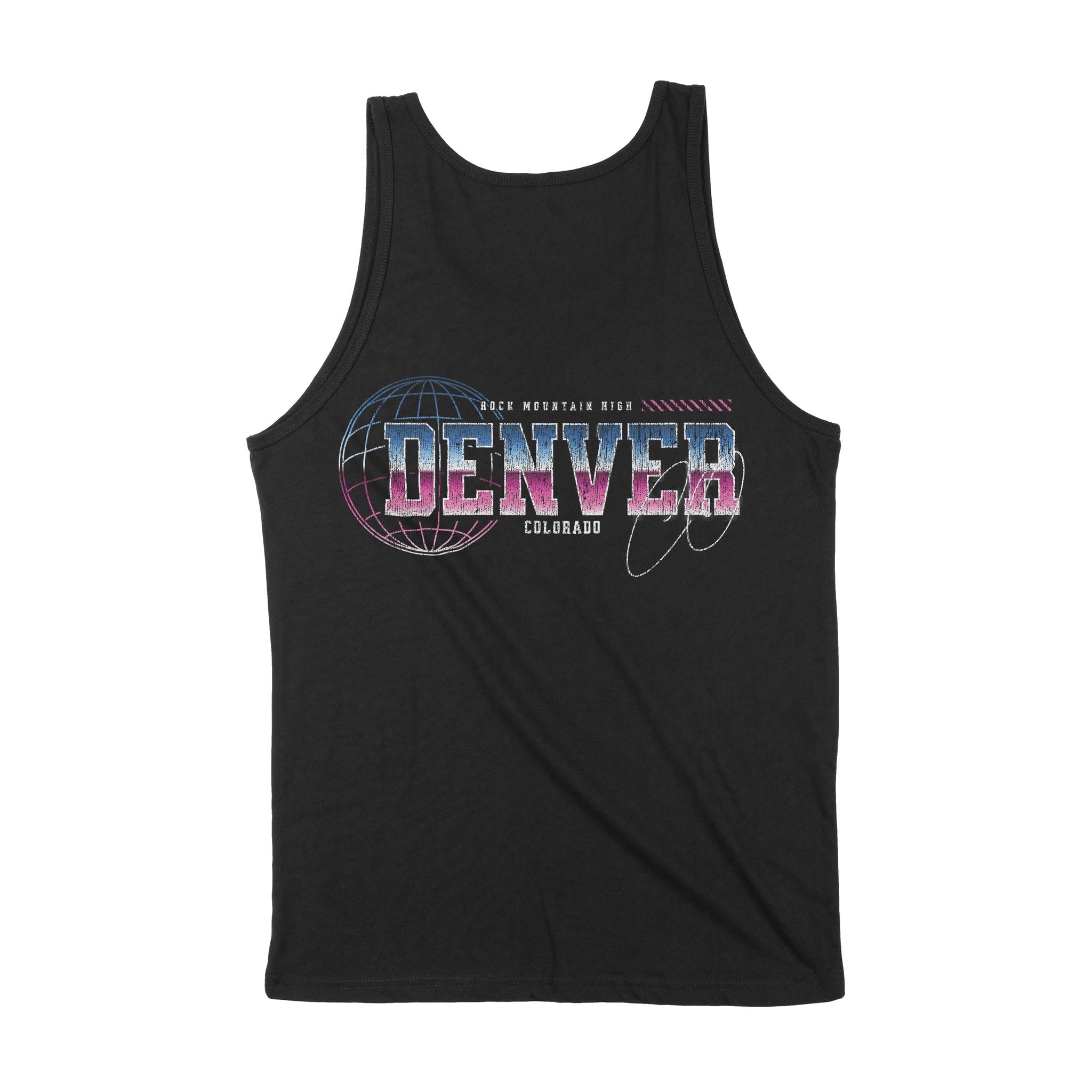 Denver Retro Tank Top Black back