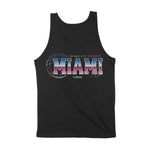 Miami Retro Tank Top Black back