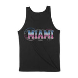 Miami Retro Tank Top Black back