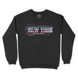 New York Crewneck in Black - front view