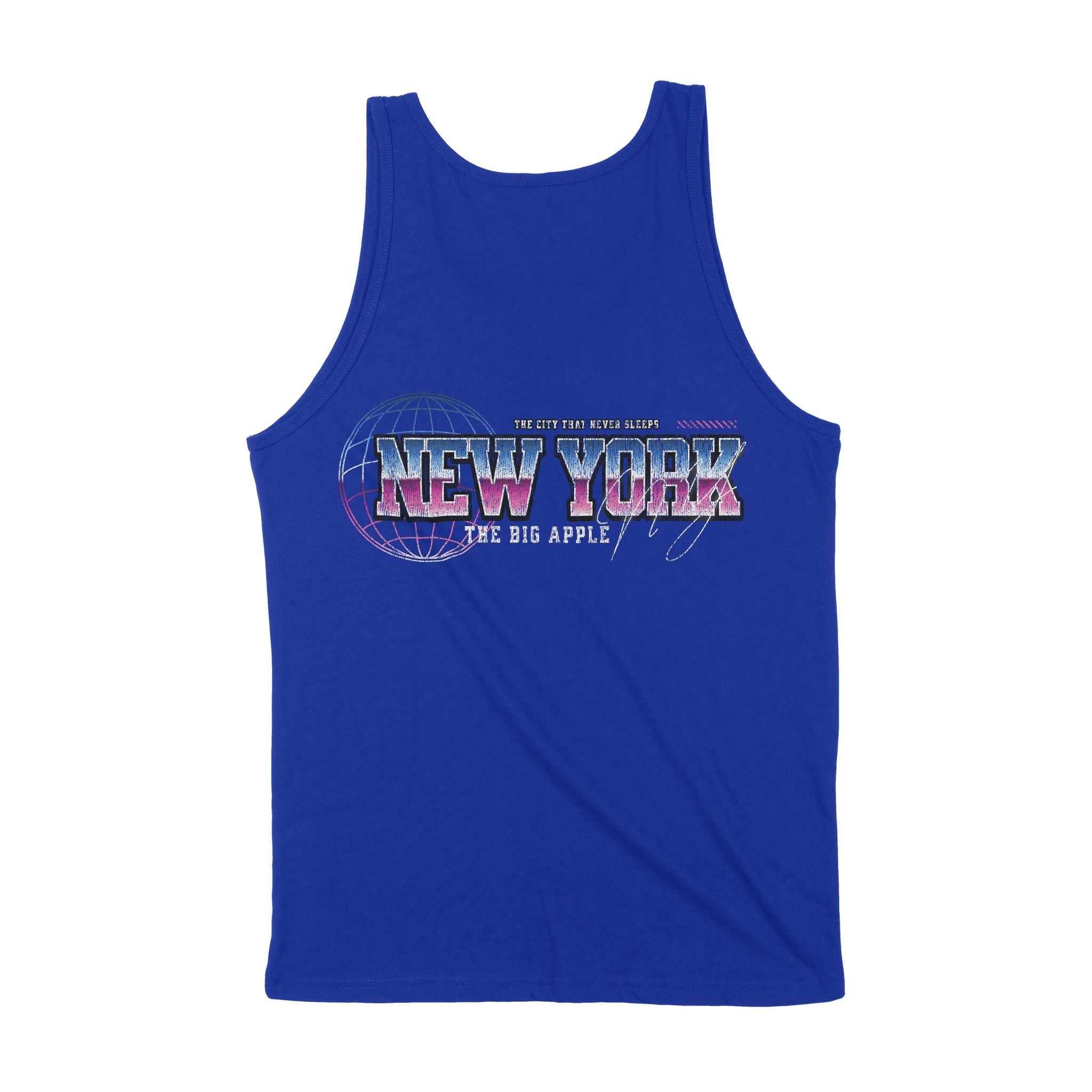 New York Retro Tank Top True_Royal back
