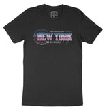 New York Retro T-Shirt Black front