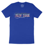 New York Retro T-Shirt True_Royal front