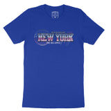 New York Retro T-Shirt True_Royal front