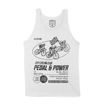 Austin Bike Club Tank Top White front