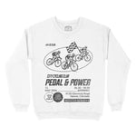 Denver Crewneck in White - front view