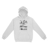 Denver Bike Club Hoodie White front