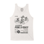 Miami Bike Club Tank Top in Vintage - front view