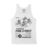 Miami Bike Club Tank Top White front