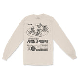 Miami Bike Club Longsleeve in Natural - front view