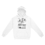 New York Hoodie in White - front view