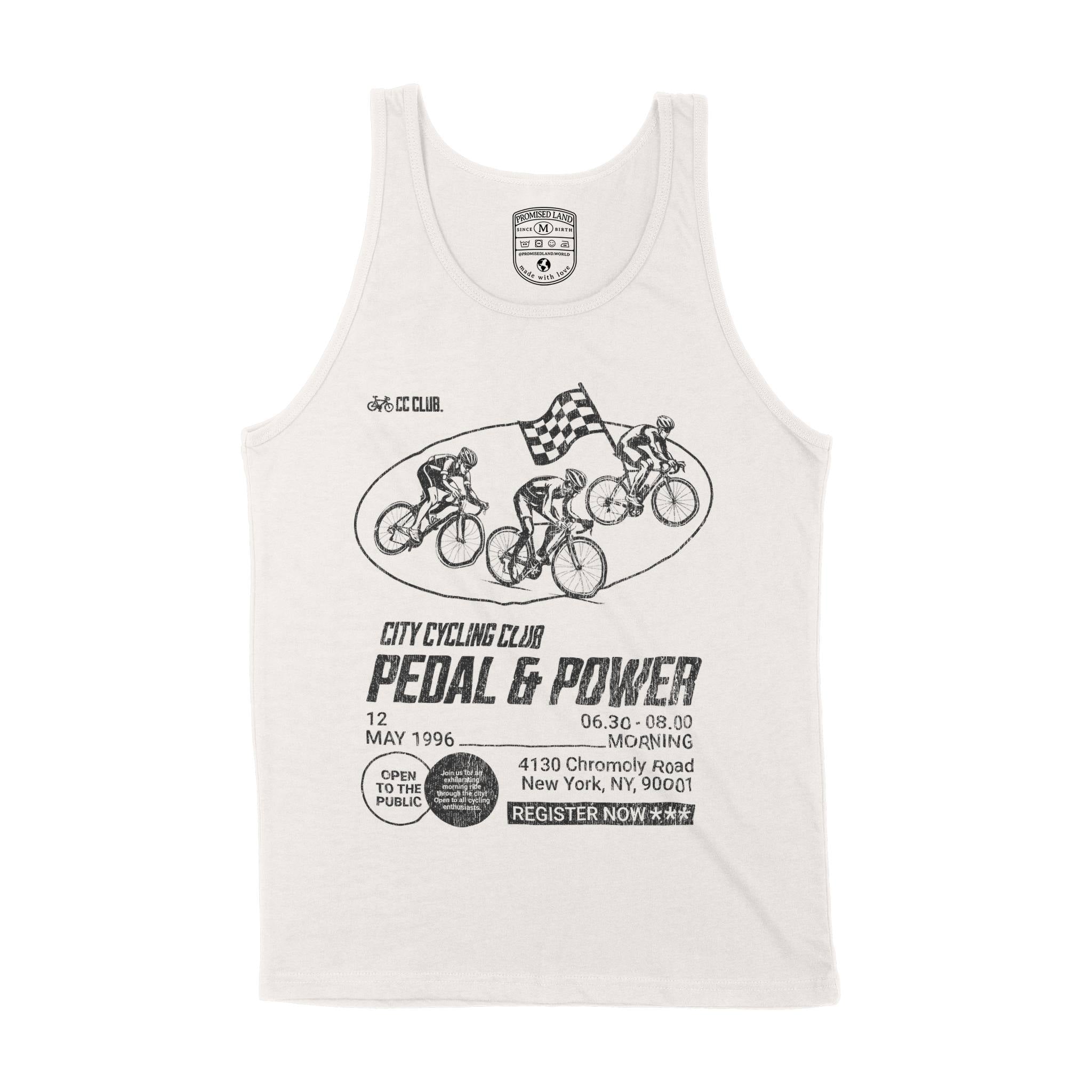 New York Bike Club Tank Top in Vintage - front view