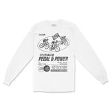New York Longsleeve in White - front view