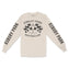Asbury Park Motorclub Longsleeve in Natural - front with sleeves view