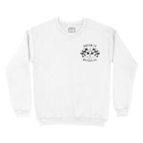 Austin Crewneck in White - front view