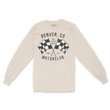 Denver Motorclub Longsleeve in Natural - front view