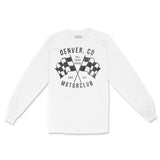 Denver Longsleeve in White - front view