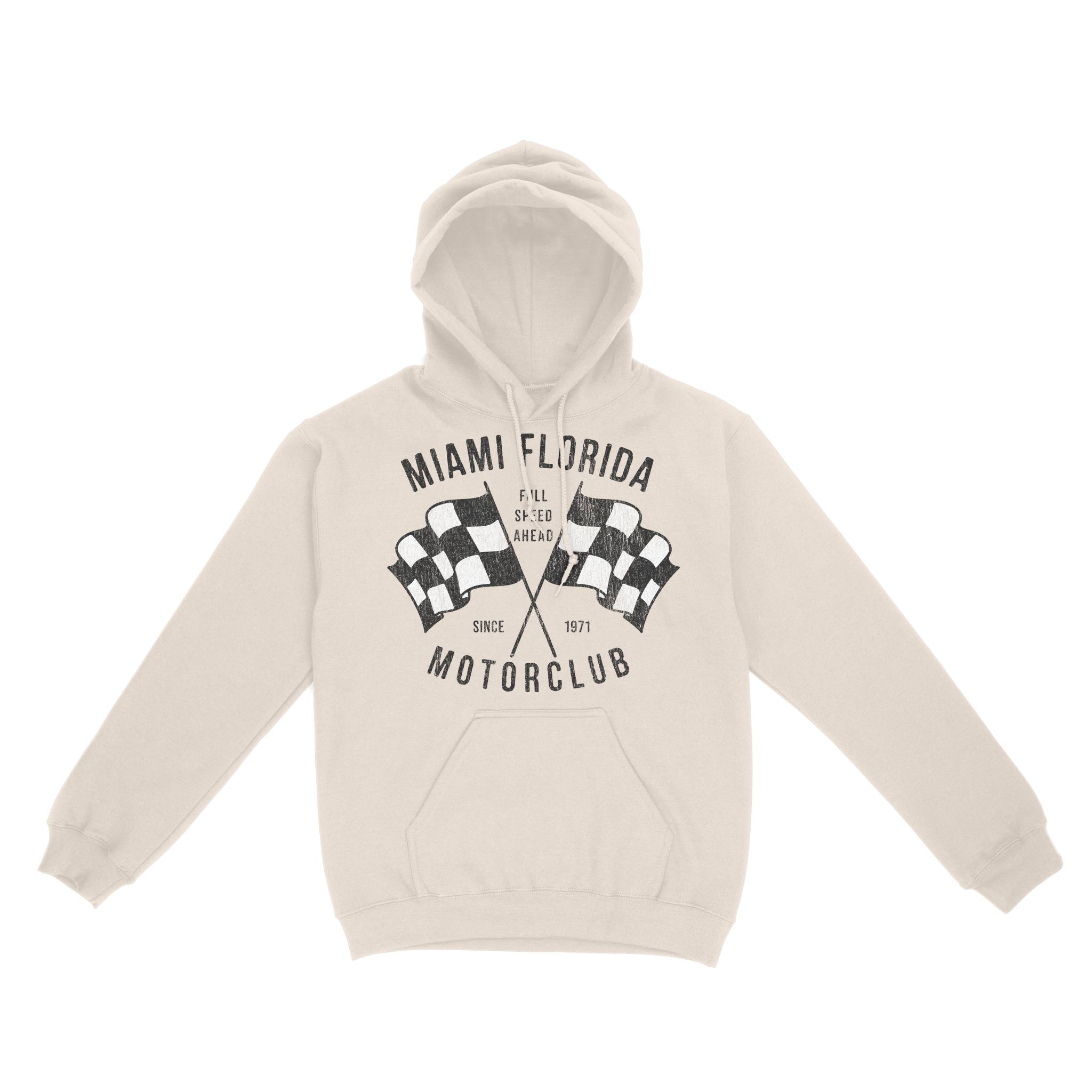 Miami Hoodie in Natural - front view