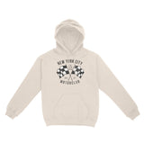 New York Motorclub Hoodie in Natural - front view