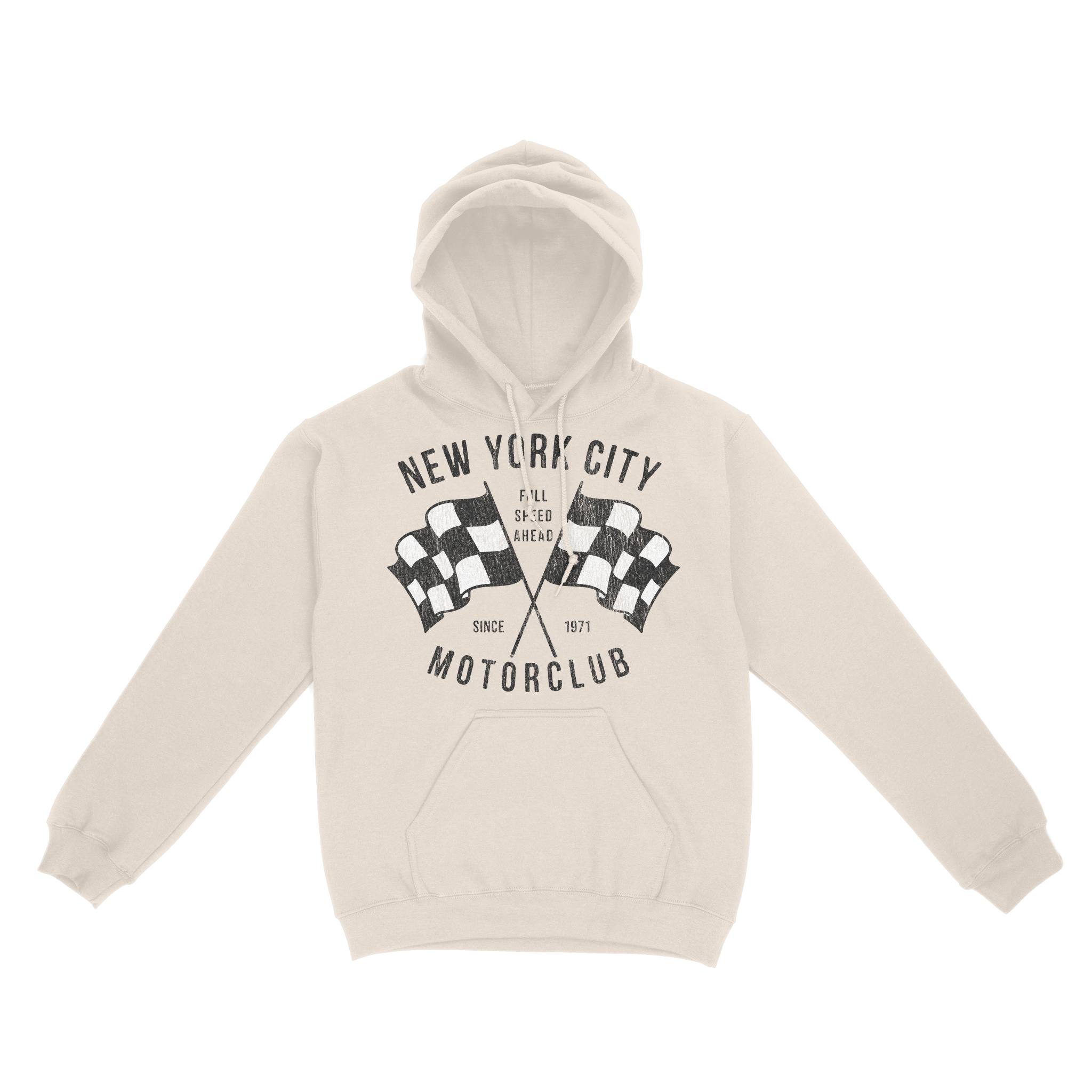 New York Hoodie in Natural - front view