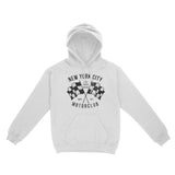 New York Motorclub Hoodie White front