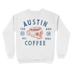 Austin Coffee Company Crewneck White back